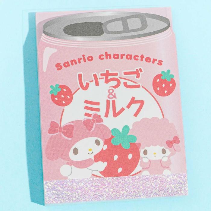 Notebooks & Pads |  Sanrio Characters Happy Drink Mini Memo – Strawberry Notebooks & Pads Notebooks & Pads