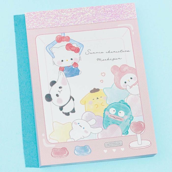 Notebooks & Pads |  Sanrio Characters X Mochi Mochi Panda Crane Game Mini Memo Pad Notebooks & Pads Notebooks & Pads