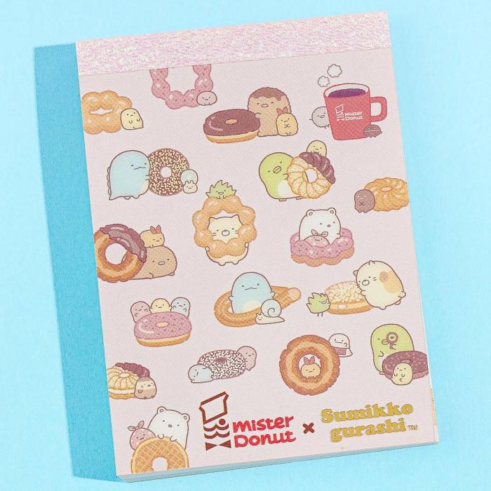 Notebooks & Pads |  Sumikko Gurashi X Mister Donut Favorite Donut Memo Pad Notebooks & Pads Notebooks & Pads