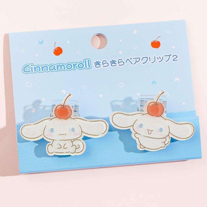 Office |  Cinnamoroll Cherry Twin Pair Clip Set – 2 Pcs Office Office