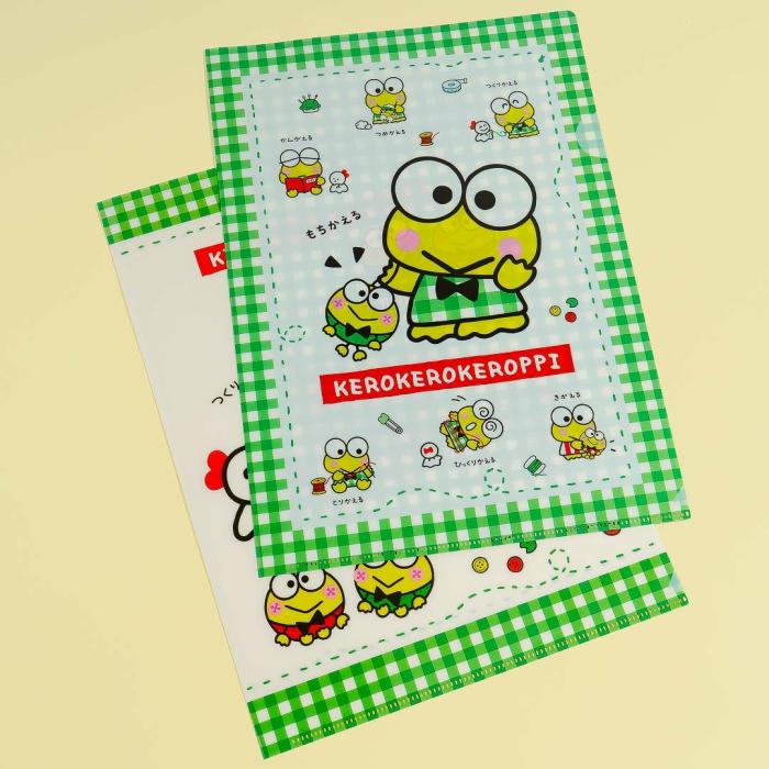 Office |  Keroppi Frog Friends Clear File Folder Set Office Office