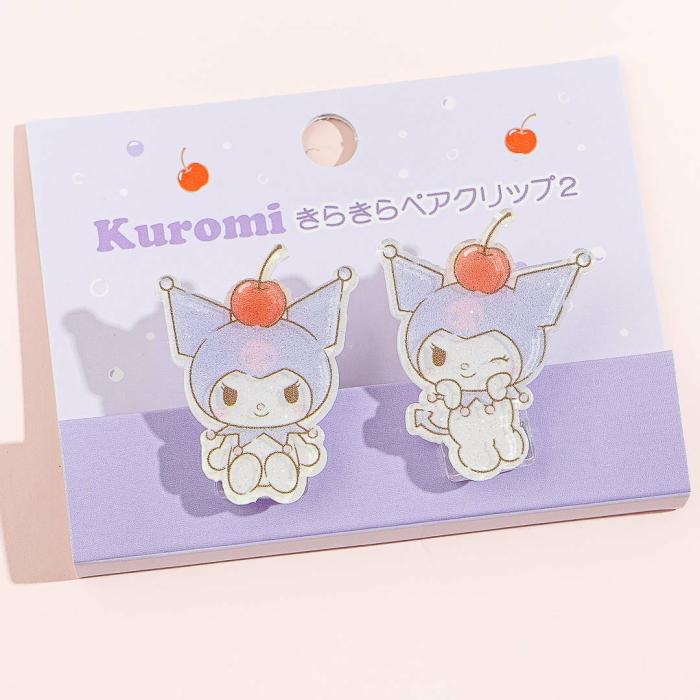 Office |  Kuromi Cherry Twin Pair Clip Set – 2 Pcs Office Office