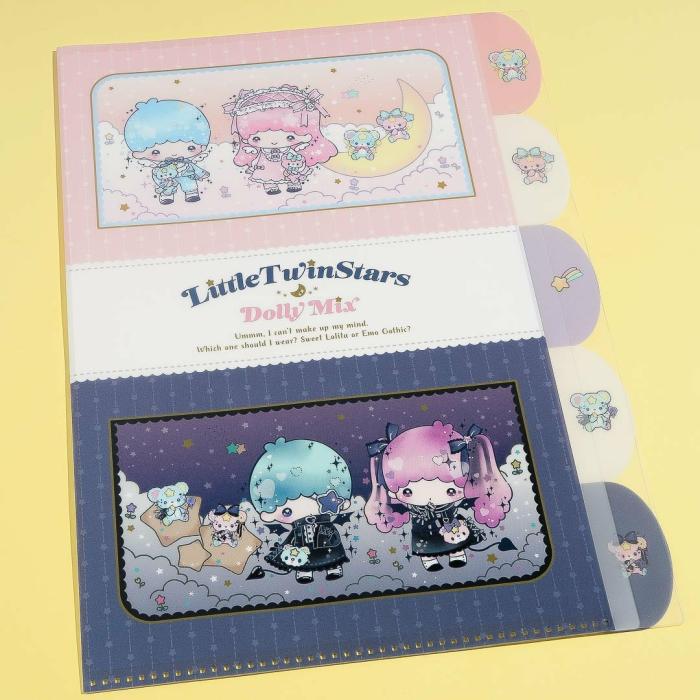 Office |  Litte Twin Stars X Dolly Mix Clear Index Folder Office Office