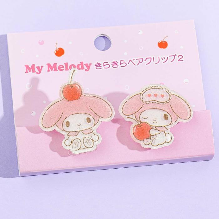 Office |  My Melody Cherry Twin Pair Clip Set – 2 Pcs Office Office