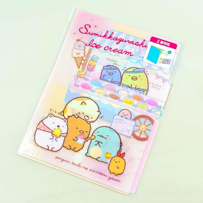 Office |  Sumikko Gurashi Ice Cream Fun A4 File Folder Office Office