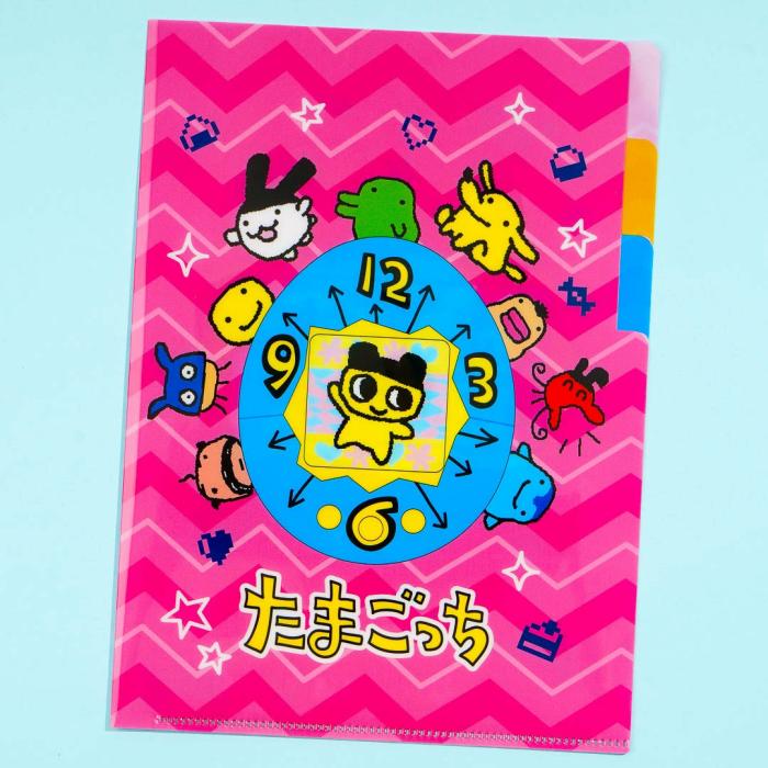 Office |  Tamagotchi Funny Clock Clear File Folder Office Office