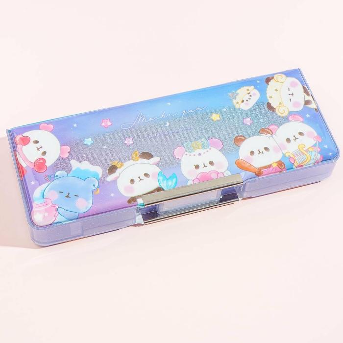 Pencil Cases |  Mochi Mochi Panda Zodiac Sign Glittery Double-Sided Pencil Case Pencil Cases Pencil Cases