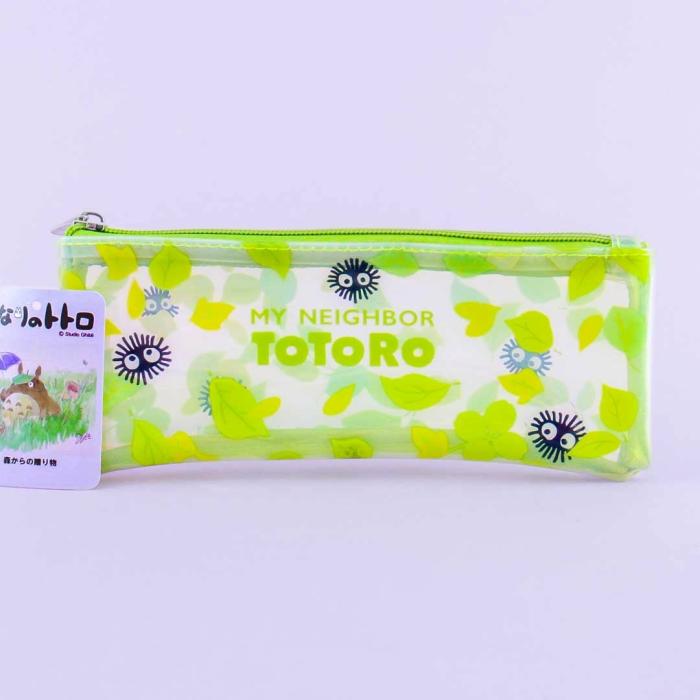 Pencil Cases |  My Neighbor Totoro Clear Pencil Case – Soot Sprites & Leaves Pencil Cases Pencil Cases