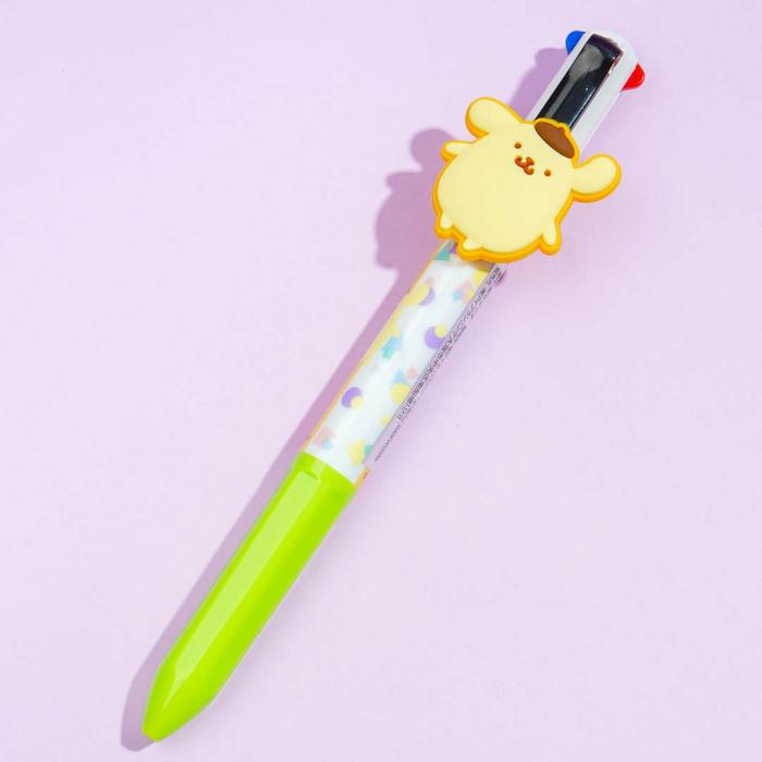 Pens & Pencils |  Pompompurin Rubber Charm 4-Color Ballpen Pens & Pencils Pens & Pencils