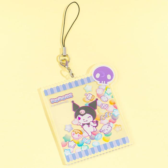 Phone Cases & Tech |  Kuromi Flat Candy Bag Mobile Acrylic Charm Accessories Phone Cases & Tech