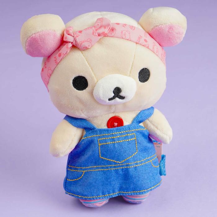 Plushies |  Korilakkuma Denim Overalls Plushie – Medium Plushies Plushies