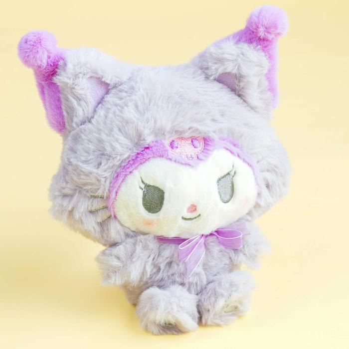 Plushies |  Kuromi Fuwakuta Pastel Cat Plushie – Medium Plushies Plushies