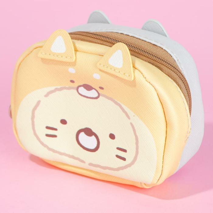 Pouches |  Sumikko Gurashi Shiba Face Double-Sided Pouch – Neko & Tokage Bags Pouches