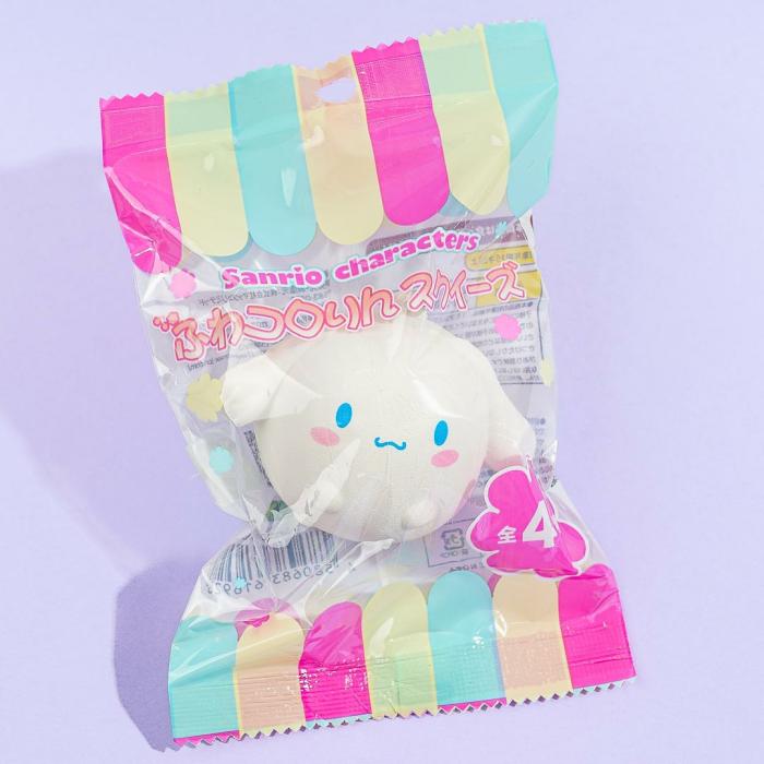 Squishies |  Cinnamoroll Fuwa Kororin Squeeze Squishy Charm Plushies & Toys Squishies