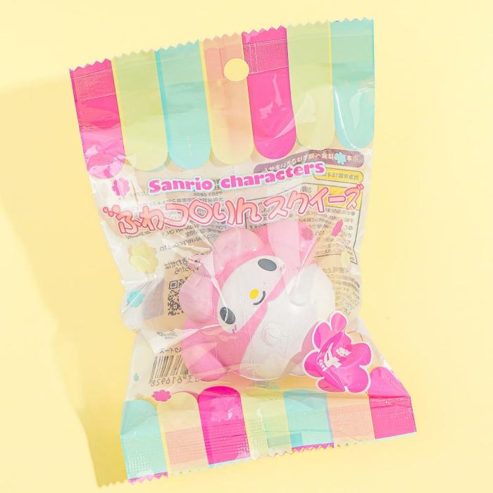 Squishies |  My Melody Fuwa Kororin Squeeze Squishy Charm Plushies & Toys Squishies