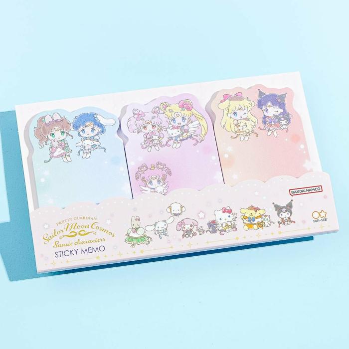 Sticky Notes |  Sailor Moon X Sanrio Characters Sticky Note Set Stationery Sticky Notes