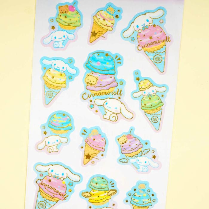 Tapes & Stickers |  Cinnamoroll Ice Cream Party Stickers Stationery Tapes & Stickers