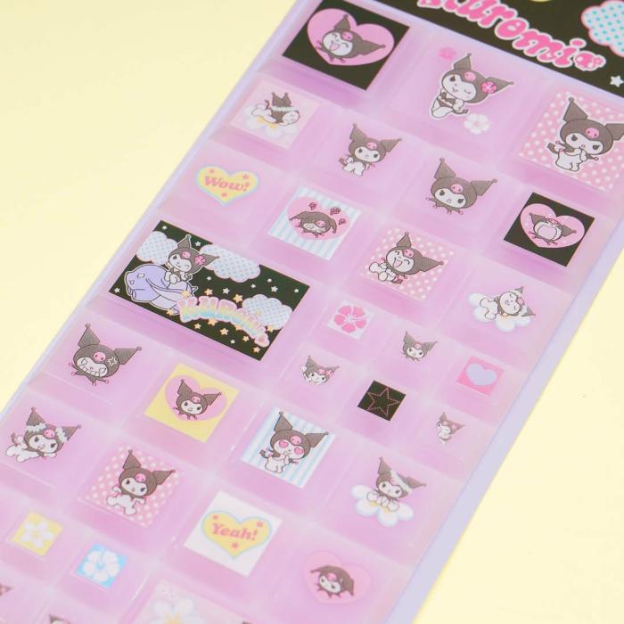 Tapes & Stickers |  Kuromi Y2K Tile Stickers Stationery Tapes & Stickers