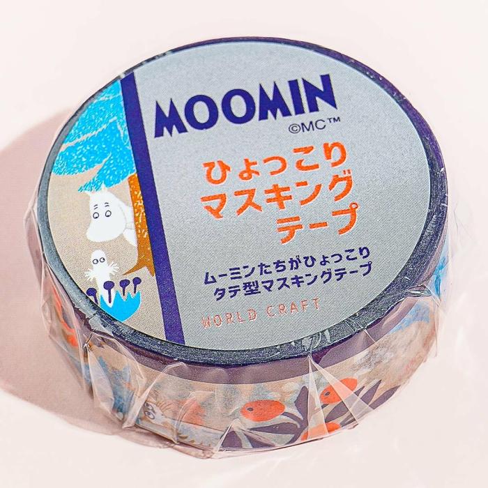 Tapes & Stickers |  Moomin Hyokkori Maru Masking Tape – Gray Forest Stationery Tapes & Stickers