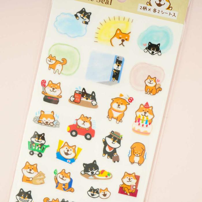 Tapes & Stickers |  Pine Book Masking Schedule Sticker – Shiba Inu / Large Stationery Tapes & Stickers