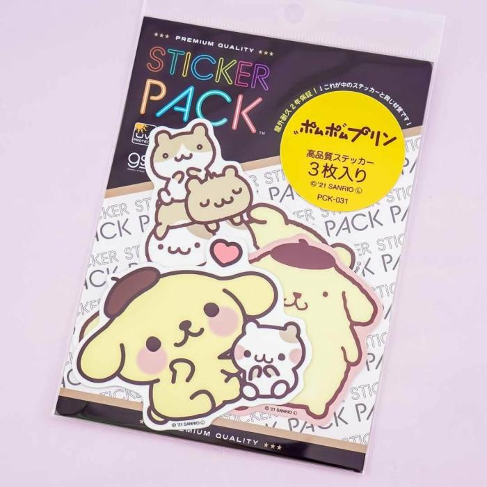 Tapes & Stickers |  Pompompurin & Muffin Vinyl Die-Cut Sticker Pack Stationery Tapes & Stickers