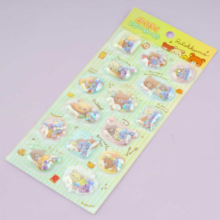 Tapes & Stickers |  Rilakkuma Puku Puku Air Puffy Stickers – Best Buddies Stationery Tapes & Stickers