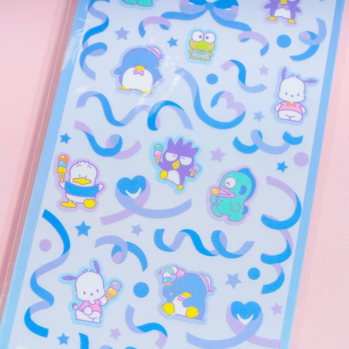 Tapes & Stickers |  Sanrio Characters Popping Party Stickers – Tokimeki Blue Stationery Tapes & Stickers