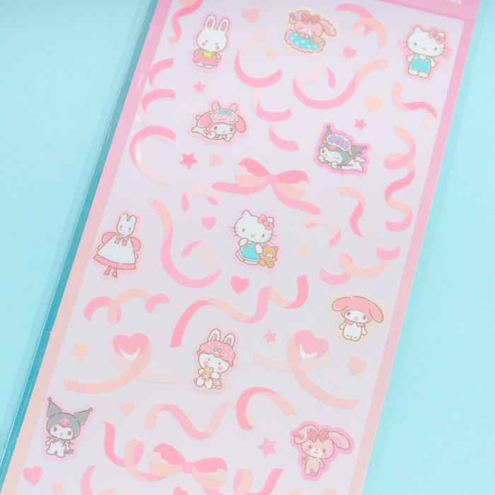 Tapes & Stickers |  Sanrio Characters Popping Party Stickers – Yumemiru Pink Stationery Tapes & Stickers