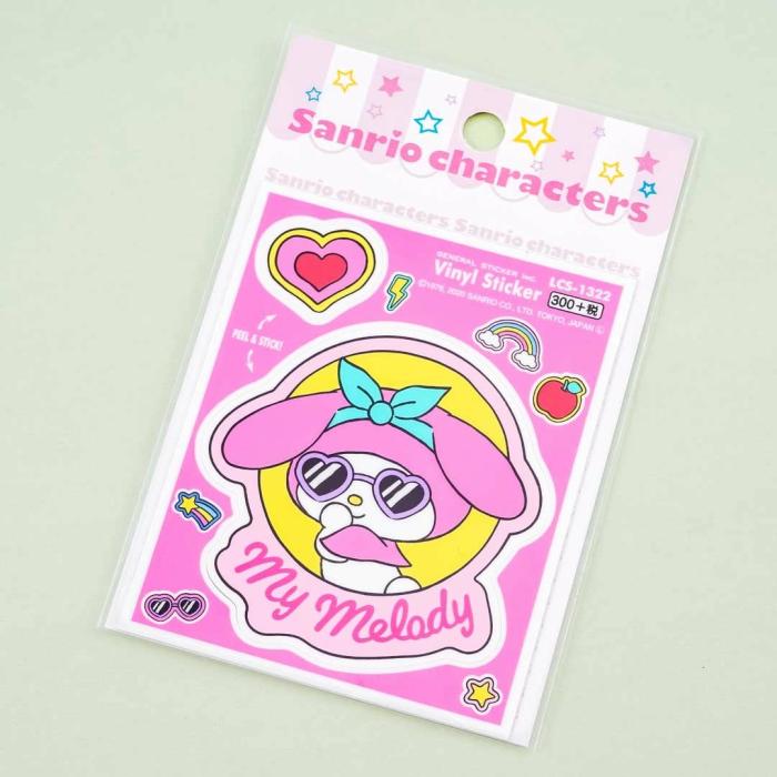 Tapes & Stickers |  Sanrio Characters Vinyl Sticker Sheet – My Melody & Heart Stationery Tapes & Stickers