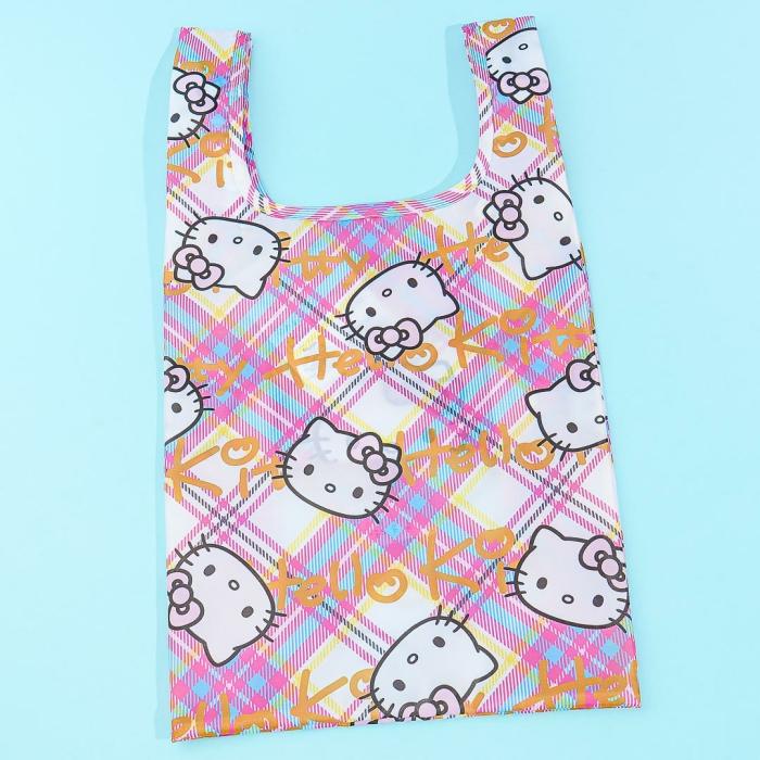 Tote Bags |  Hello Kitty 50Th Anniversary Tartan Eco Bag Bags Tote Bags