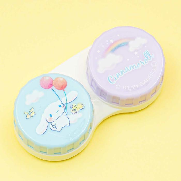 Travel |  Cinnamoroll Balloons & Rainbows Contact Lens Case Accessories Travel