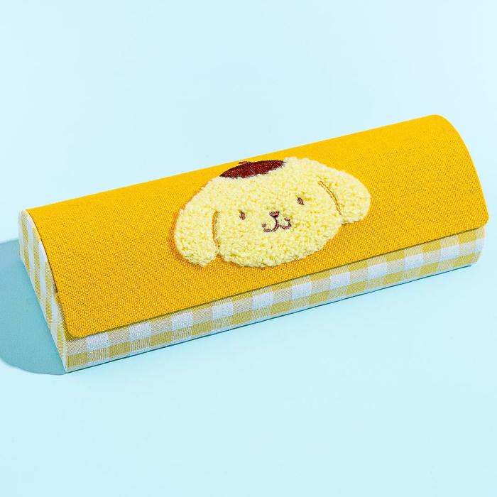 Travel |  Pompompurin Yellow Gingham Eyeglass Case Accessories Travel