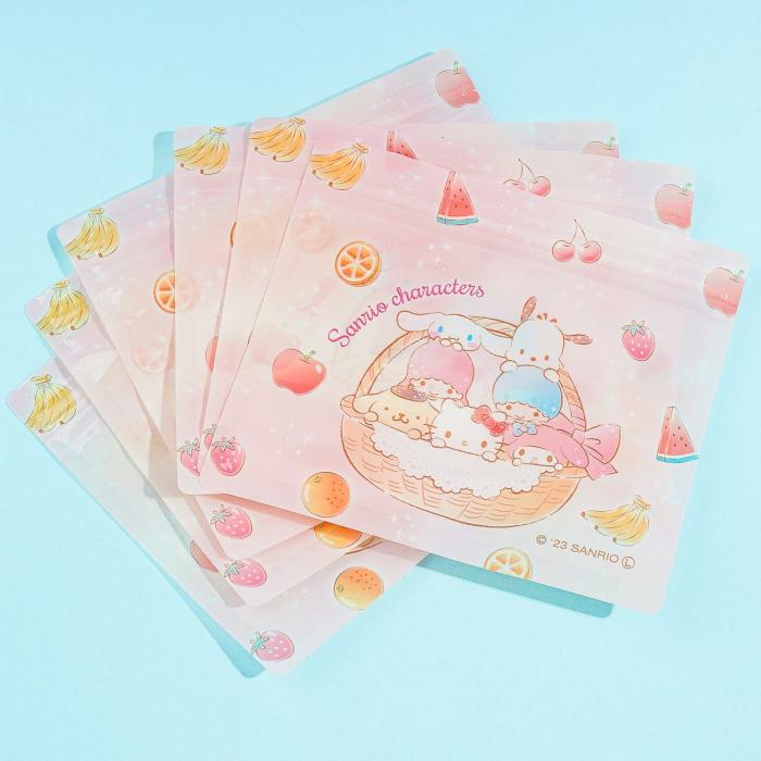 Travel |  Sanrio Characters Fruit Mix A7 Zip Bag Set – 6 Pcs Accessories Travel