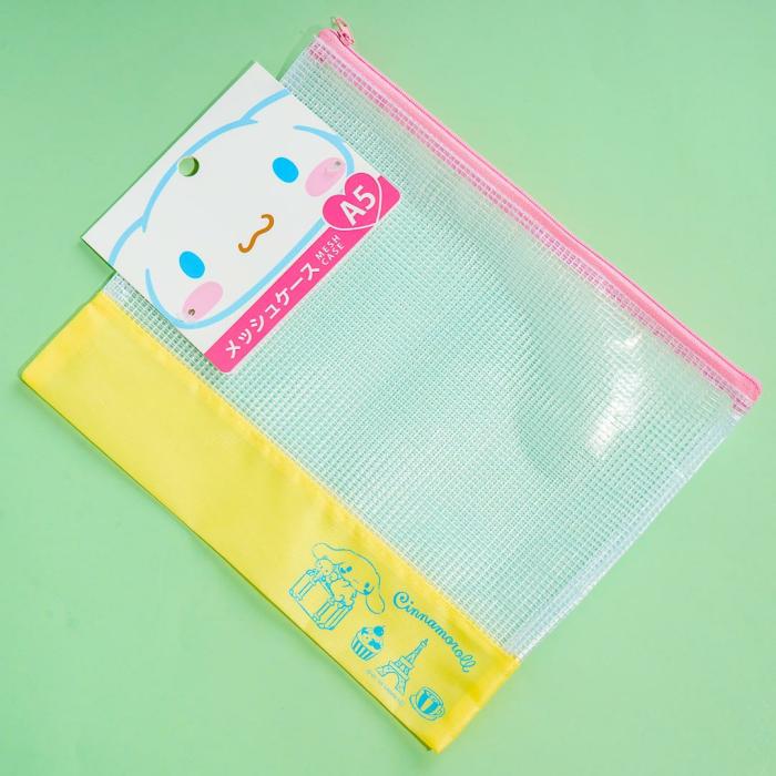 Pouches |  Cinnamoroll A5 Mesh Pouch Bags Pouches