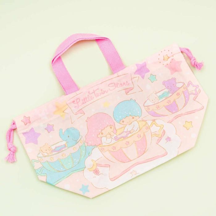 Lunch Bags |  Little Twin Stars Teacup Ride Drawstring Lunch Bag Bags Lunch Bags