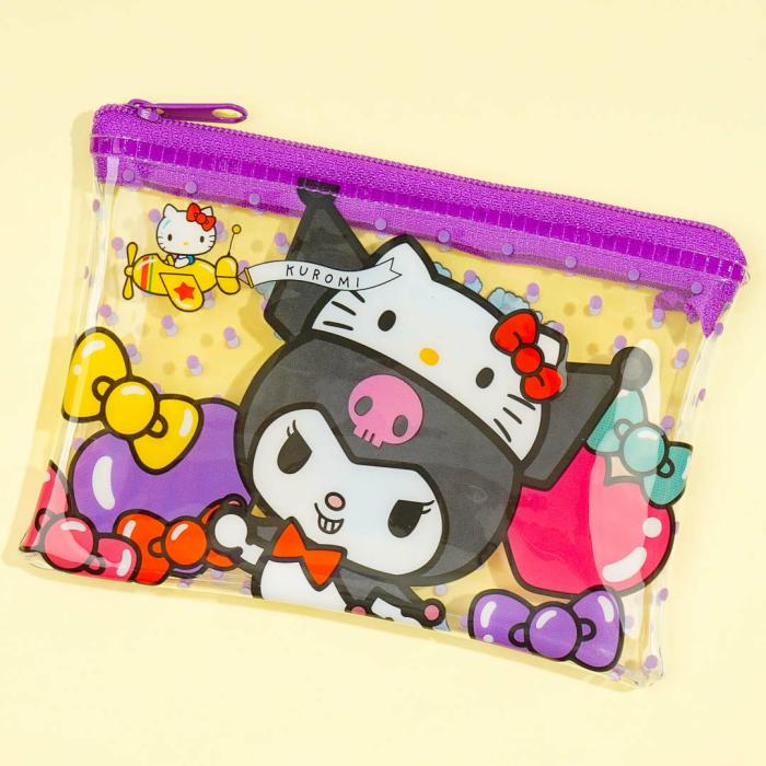 Pouches |  Hello Kitty 50Th Anniversary Flat Pouch – Kuromi Bags Pouches